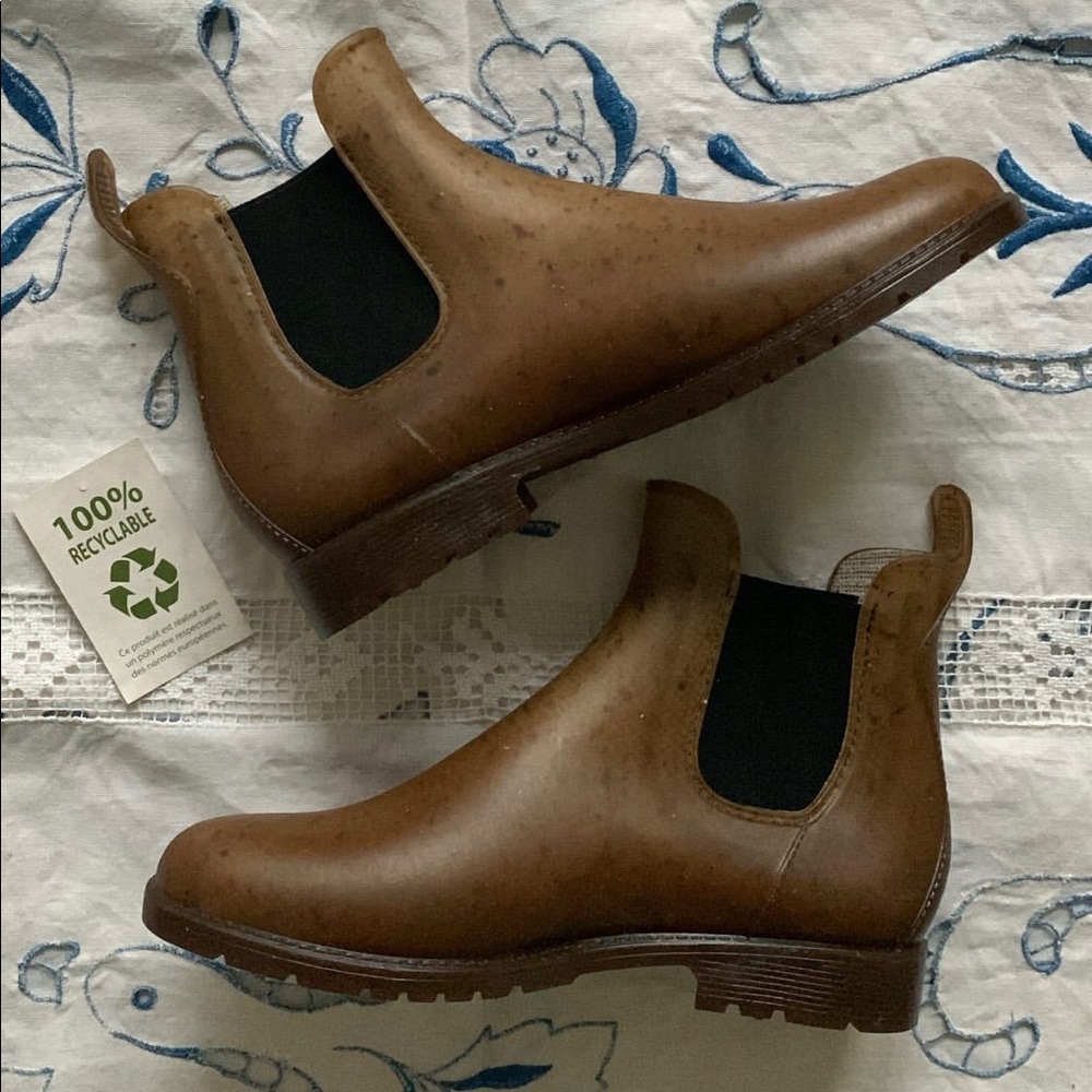 PLASTICANA CHELSEA RAINBOOT HEMP PLASTIC FRENCH 100% RECYCLABLE GARDEN CLOG 39
